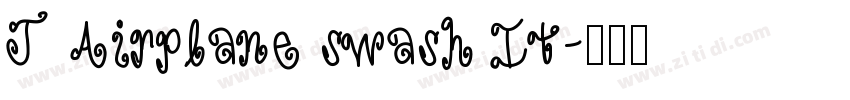 J Airplane swash It字体转换